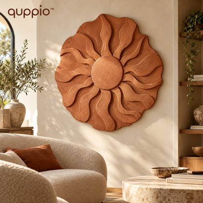 quppio Terra Sun Wall Art Dark Gallery Luxury