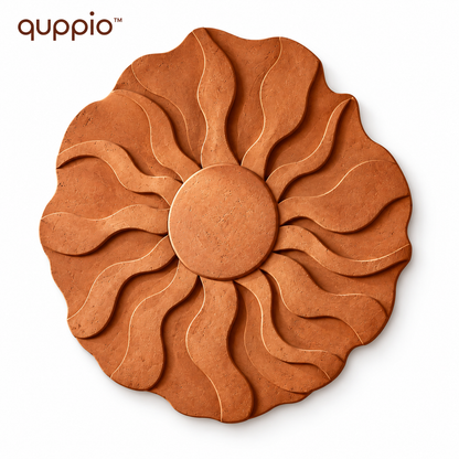 quppio Terra Sun Wall Art Dark Gallery Luxury