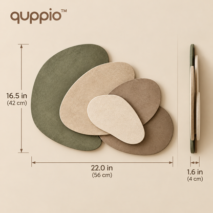 quppio Pebble Layers Wall Decor Dark Gallery Luxury