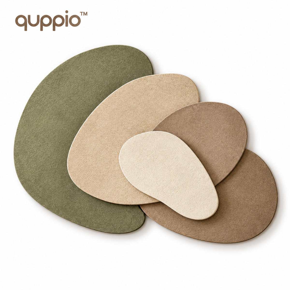quppio Pebble Layers Wall Decor Dark Gallery Luxury