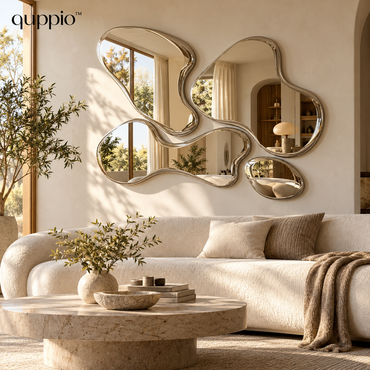 quppio Liquid Mirror Art Dark Gallery Luxury
