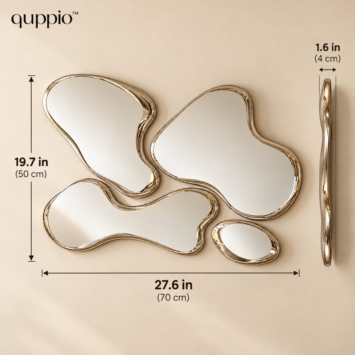 quppio Liquid Mirror Art Dark Gallery Luxury