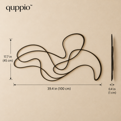 quppio Endless Line Metal Art Dark Gallery Luxury