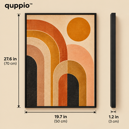 quppio Retro Arch Wall Art Dark Gallery Luxury