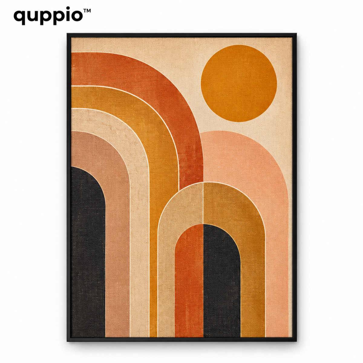 quppio Retro Arch Wall Art Dark Gallery Luxury