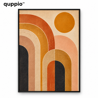 quppio Retro Arch Wall Art Dark Gallery Luxury