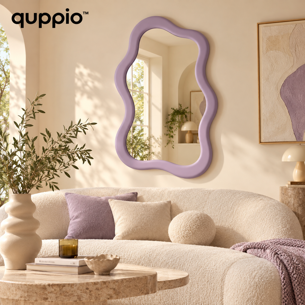 quppio Wavy Dream Mirror Dark Gallery Luxury