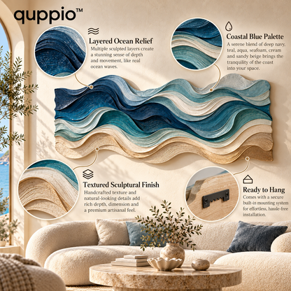 quppio Ocean Rhythm Wall Art Dark Gallery Luxury