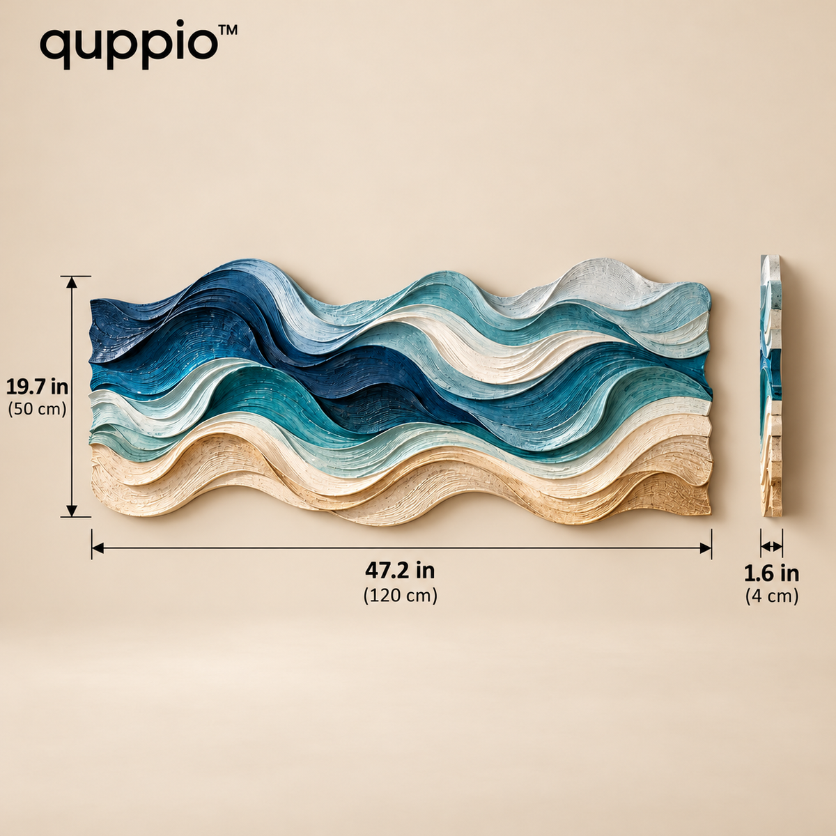 quppio Ocean Rhythm Wall Art Dark Gallery Luxury