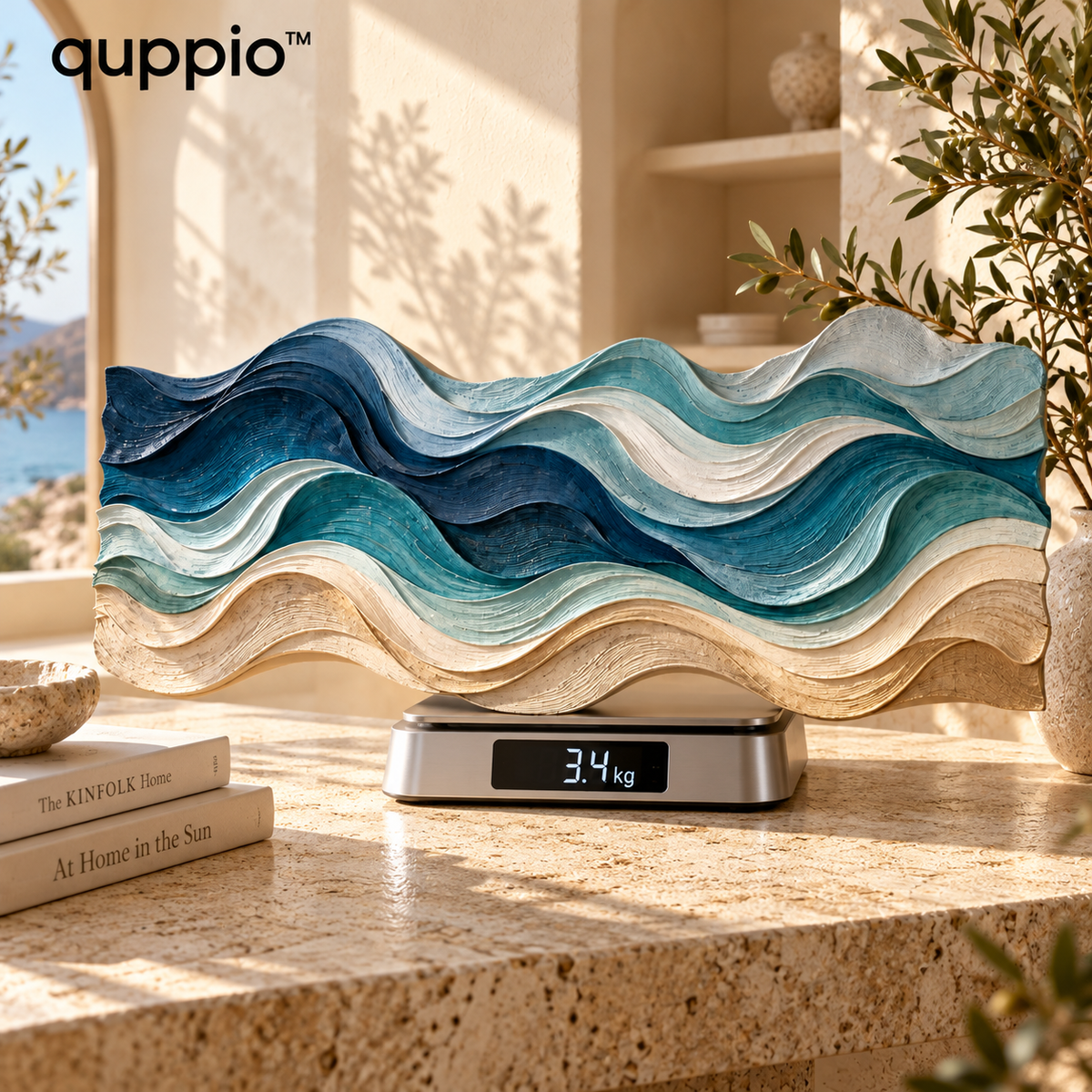 quppio Ocean Rhythm Wall Art Dark Gallery Luxury