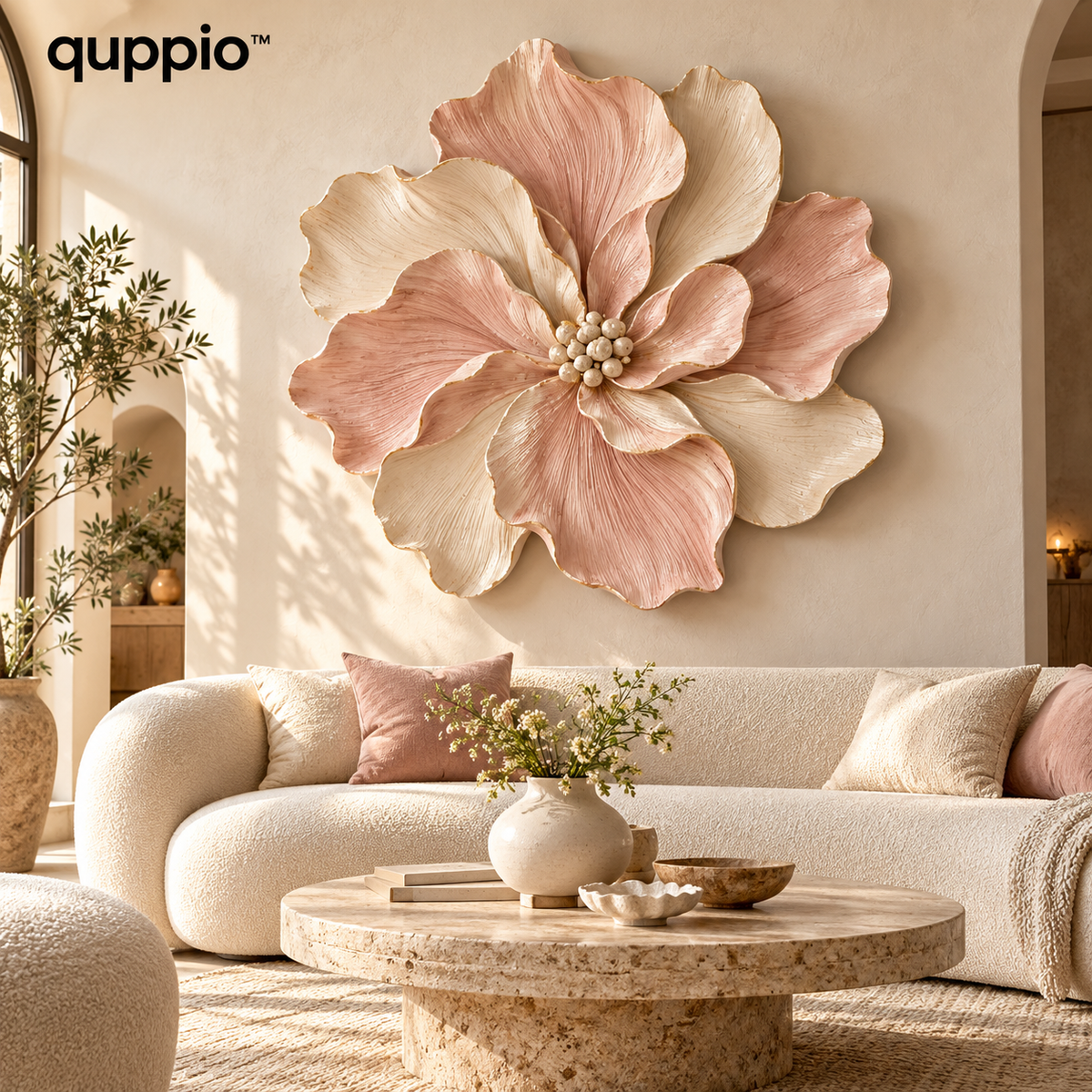 quppio Blooming Form Wall Decor Dark Gallery Luxury