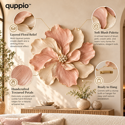 quppio Blooming Form Wall Decor Dark Gallery Luxury