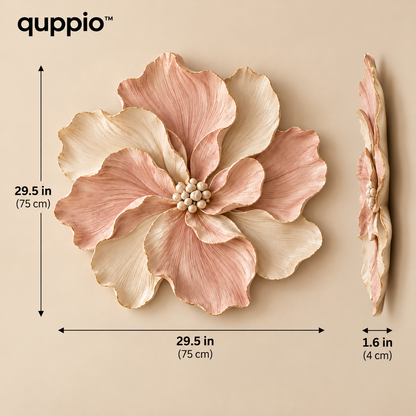 quppio Blooming Form Wall Decor Dark Gallery Luxury