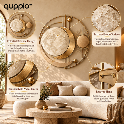 quppio Lunar Balance Wall Art Dark Gallery Luxury