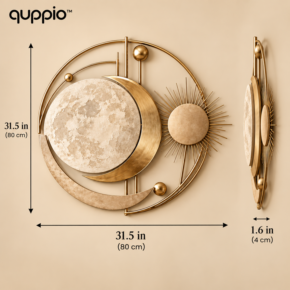 quppio Lunar Balance Wall Art Dark Gallery Luxury