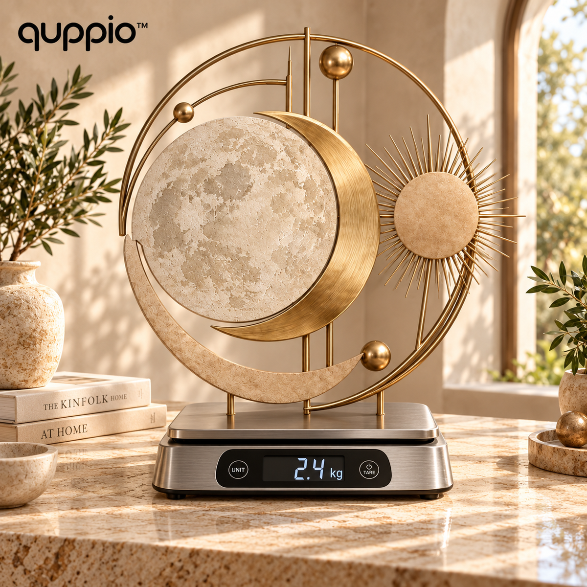 quppio Lunar Balance Wall Art Dark Gallery Luxury